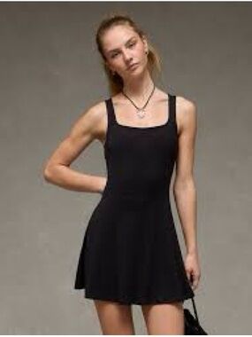 AE knit flare and fit mini skirt dress